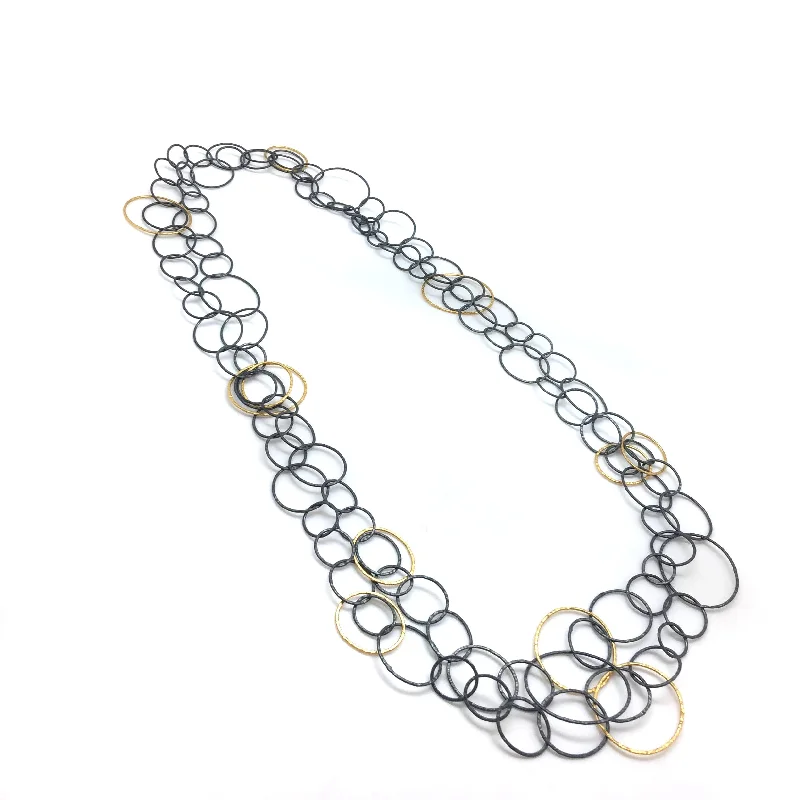 personalized gold bar necklace Transformable Link Necklace - Long