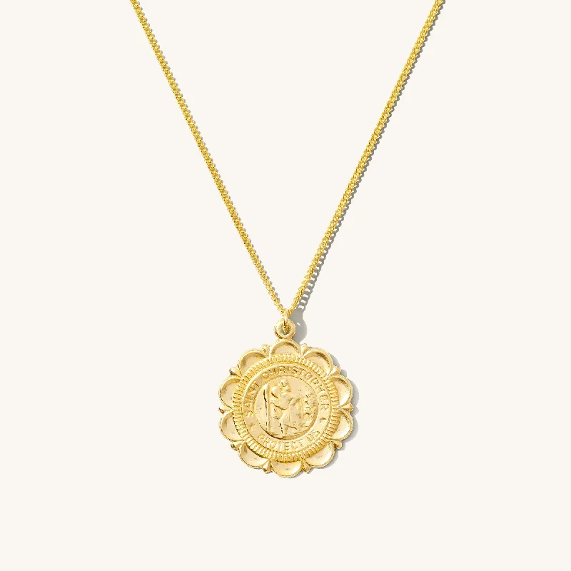 titanium black matte ring Traveler's Coin Necklace