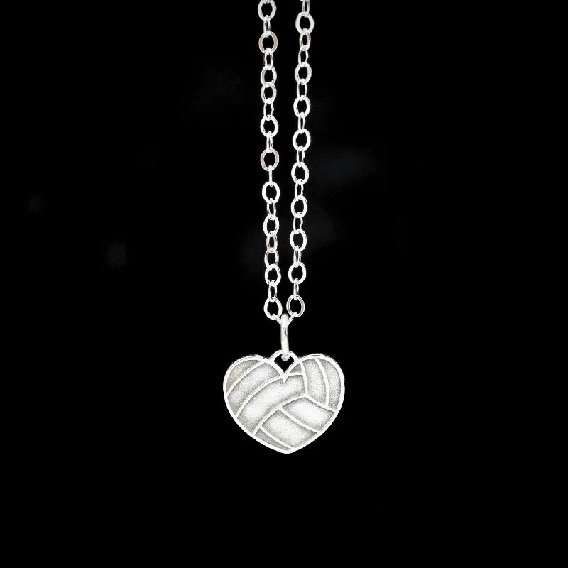 sapphire halo engagement ring Volleyball Heart Pendant Necklace