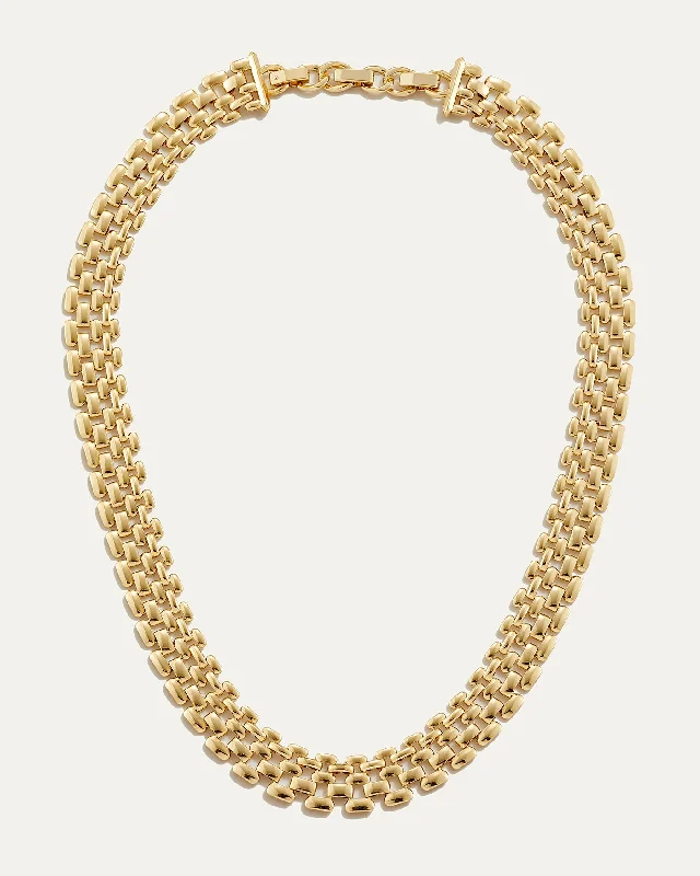 dainty feather charm necklace Watch Link Necklace