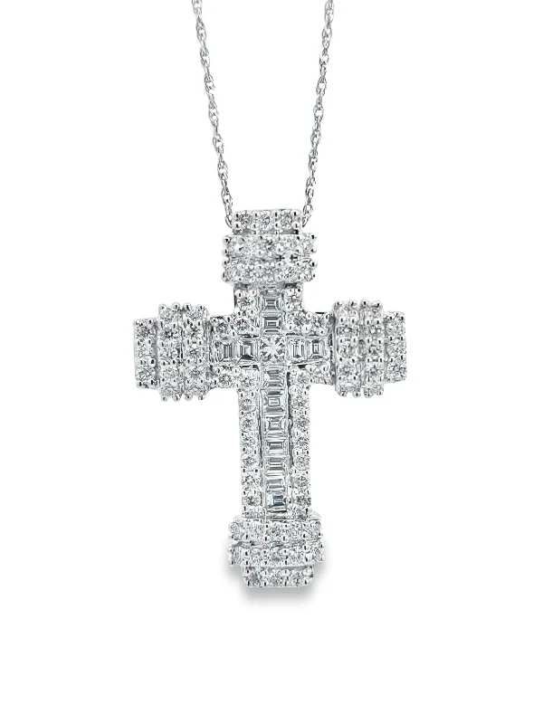 yellow sapphire engagement ring White Gold Diamond Cross Pendant