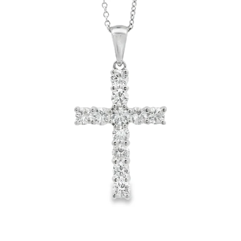 gothic black onyx ring men White Gold Diamond Cross Pendant