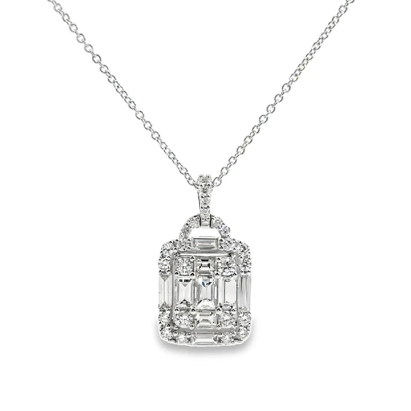 vintage-style garnet ring White Gold Diamond Fashion Pendant