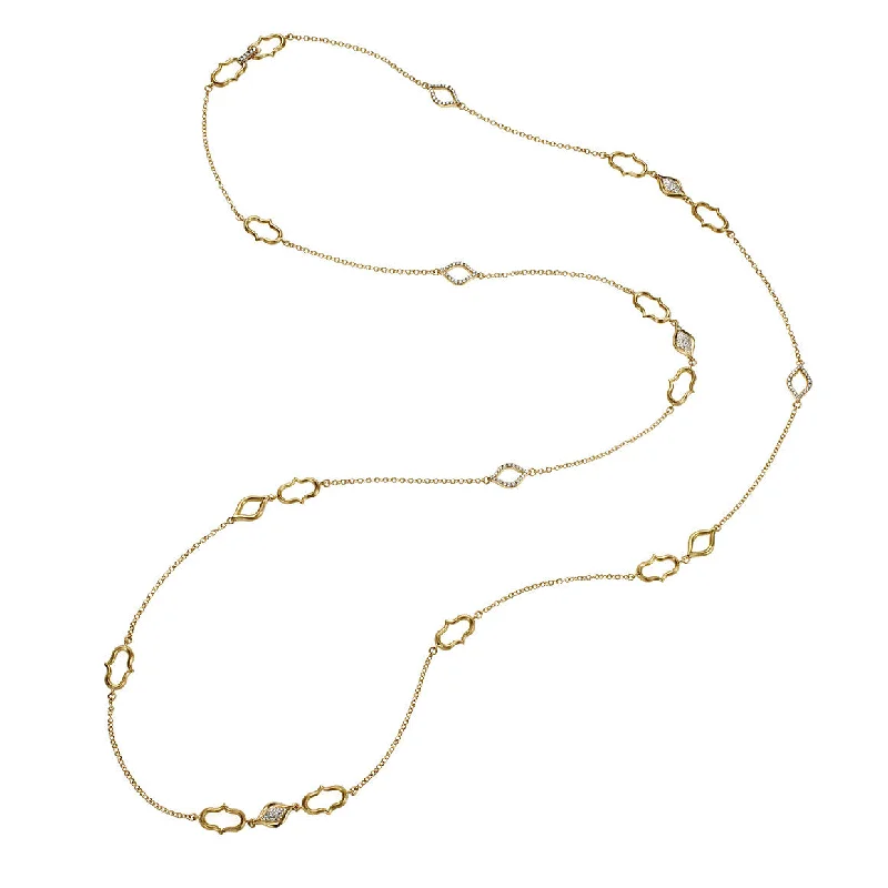 minimalist infinity ring Yellow Gold Ani and Elli Pavé Link Necklace