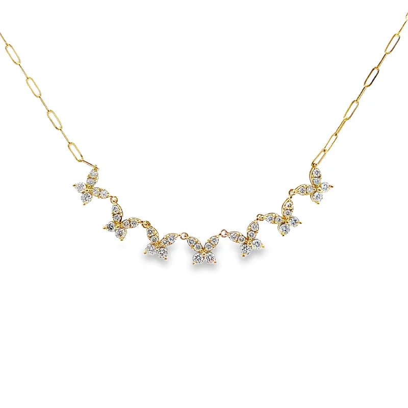 hammered gold signet ring Yellow Gold Diamond Butterfly Necklace