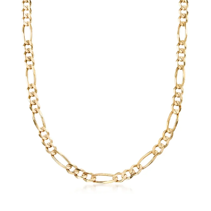 dainty gemstone chain bracelet Yellow Gold Figaro Link Chain