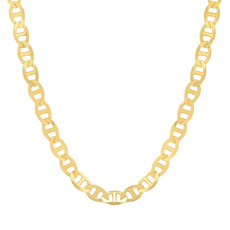 dainty rose gold anklet Yellow Gold Mariner Chain